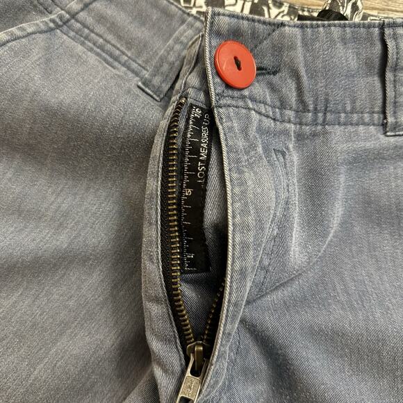 LOST Enterprises Mens Shorts Blue with Graphic Lining Skater Surf Y2K Size 32 - Picture 6 of 11